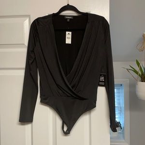 NWT Express Plunging Neck Bodysuit